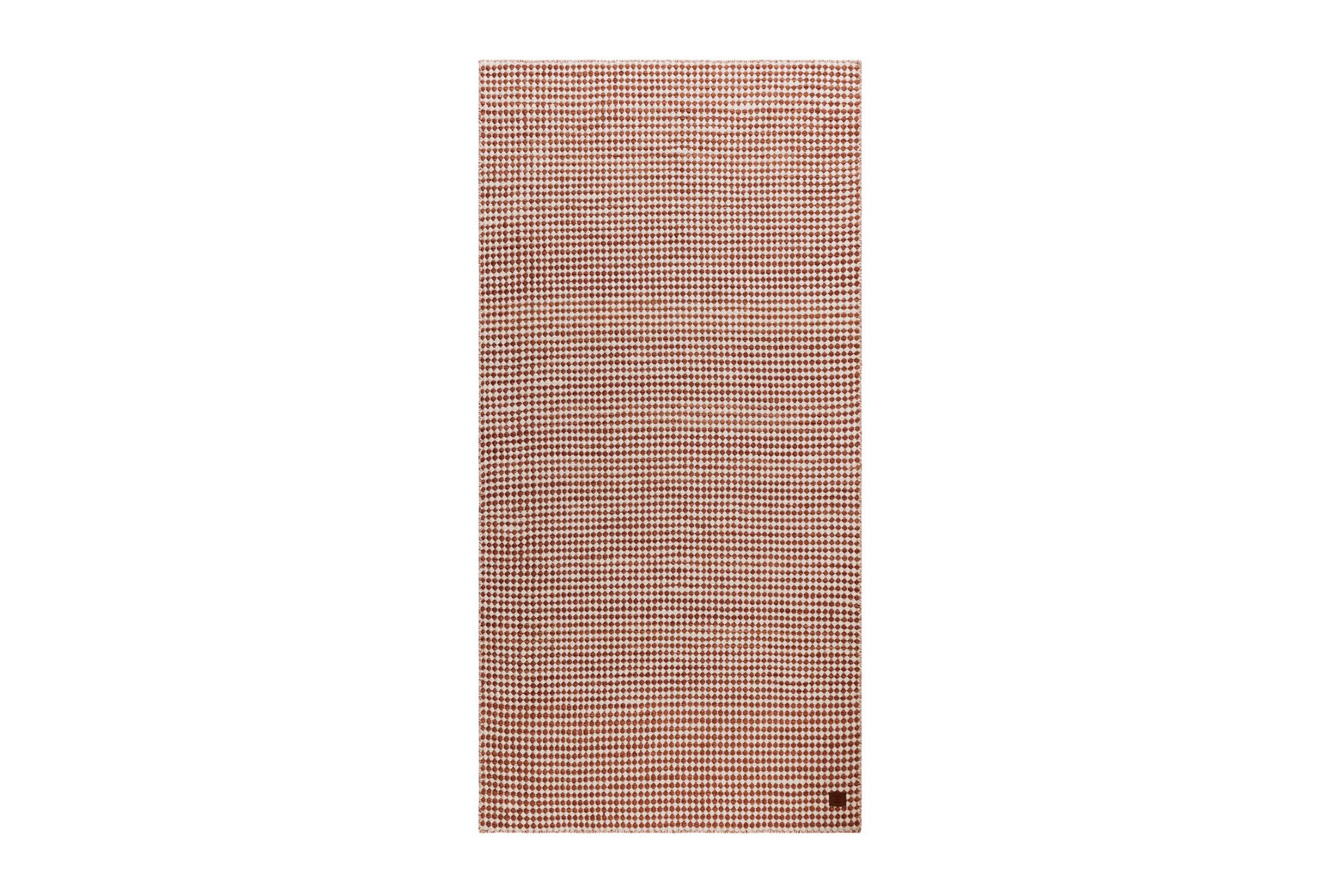 Mohardi Uldtæppe 80x300 cm Aflangt - Terrakotta - Tekstiler - Tæpper - Moderne tæppe - Uldtæppe