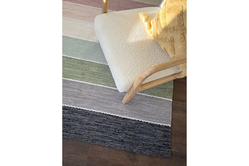 Mohsina Bomuldstæppe 200x290 cm Rektangulært - Flerfarvet - Tekstiler - Tæpper - Moderne tæppe - Bomuldstæpper