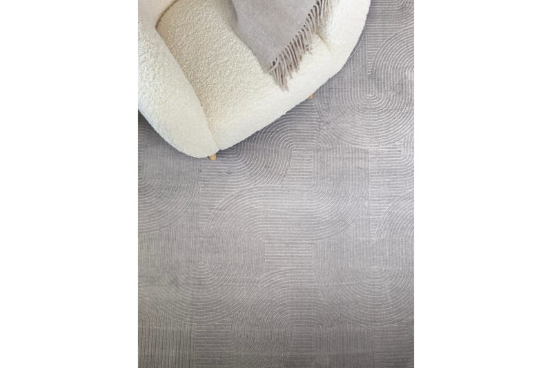 Momita Friezetæppe 200x290 cm Rektangulært - Grå - Tekstiler - Tæpper - Moderne tæppe - Wiltontæpper
