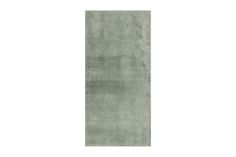 Momita Friezetæppe 80x250 cm Aflangt - Grøn - Tekstiler - Tæpper - Moderne tæppe - Wiltontæpper