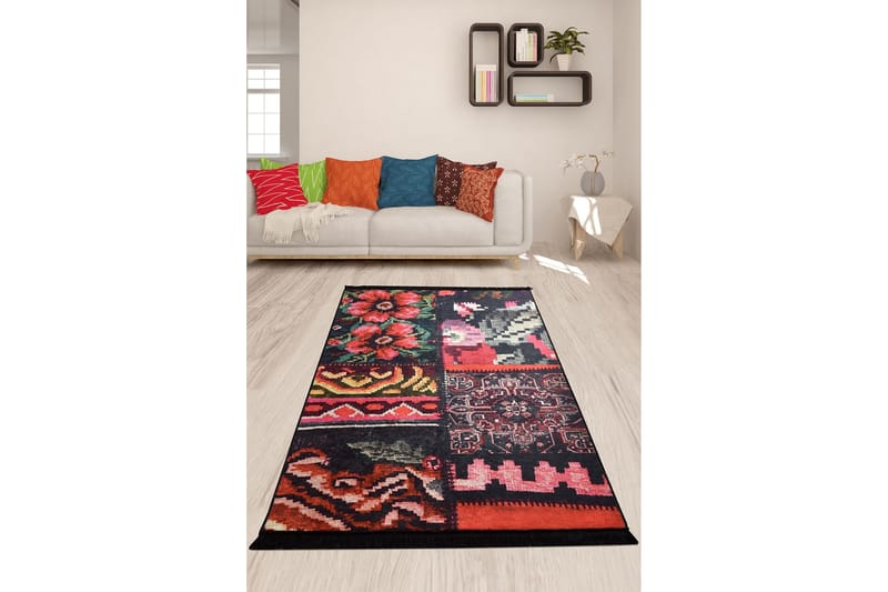 Anouche Tæppe 120x180 cm - Flerfarvet/Velour - Tekstiler - Tæpper - Moderne tæppe - Mønstrede tæpper