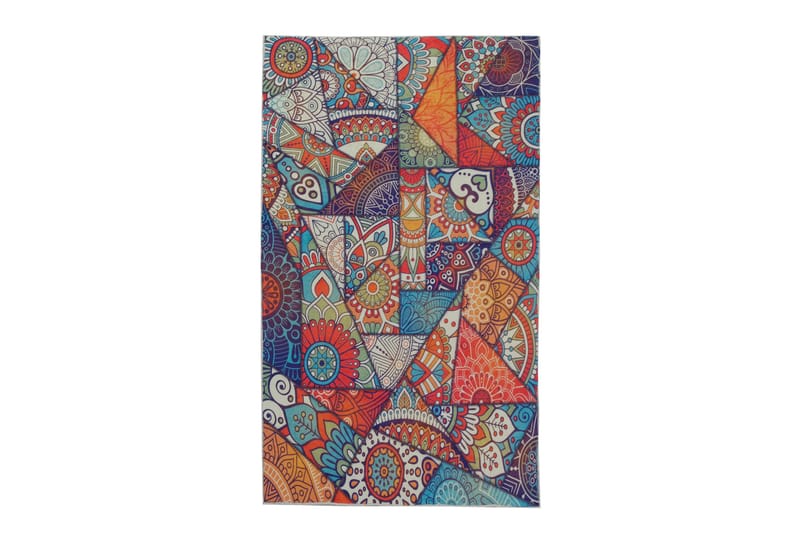 Aremana Tæppe 100x200 cm - Flerfarvet - Wiltontæpper - Mønstrede tæpper