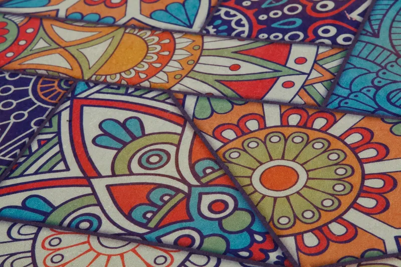 Aremana Tæppe 100x200 cm - Flerfarvet - Tekstiler - Tæpper - Moderne tæppe - Mønstrede tæpper