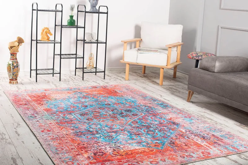 Artloop Tæppe 140x190 cm - Multifarvet - Tekstiler - Tæpper - Moderne tæppe - Mønstrede tæpper