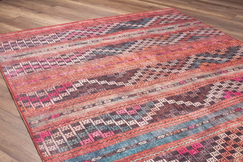 Artloop Tæppe 140x190 cm - Multifarvet - Tekstiler - Tæpper - Moderne tæppe - Mønstrede tæpper