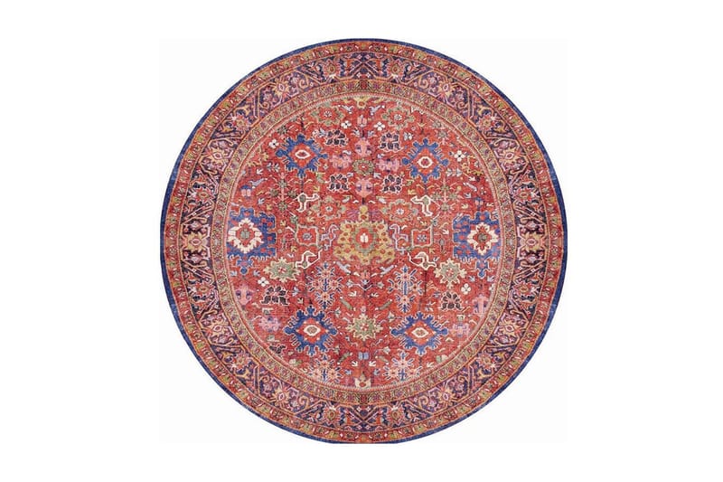 Artloop Tæppe 150 cm Rund, Multifarvet