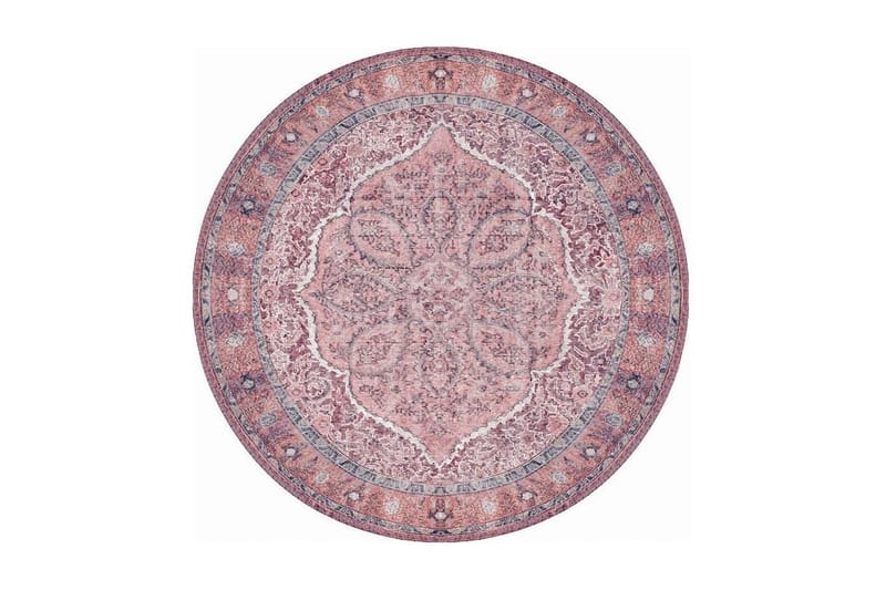 Artloop Tæppe 150 cm Rund, Multifarvet