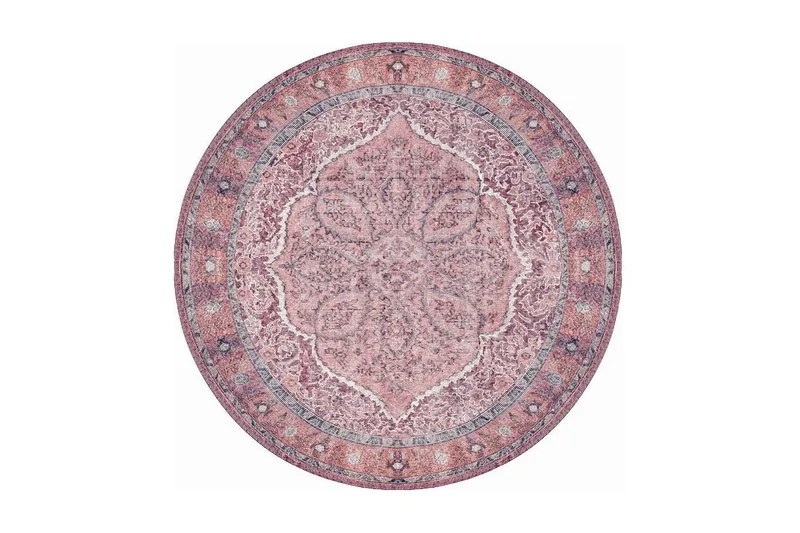 Artloop Tæppe 150 cm Rund, Multifarvet