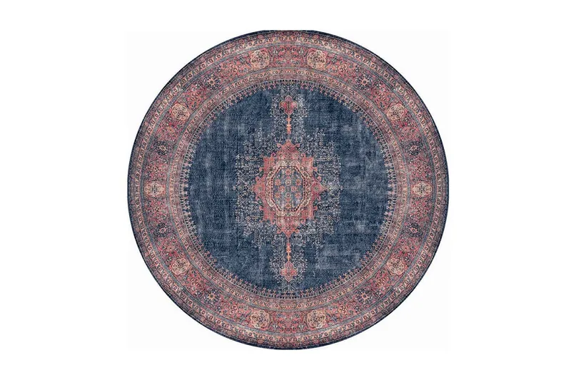 Artloop Tæppe 150 cm Rund, Multifarvet