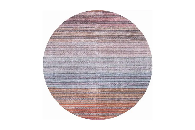 Artloop Tæppe 150 cm Rund, Multifarvet