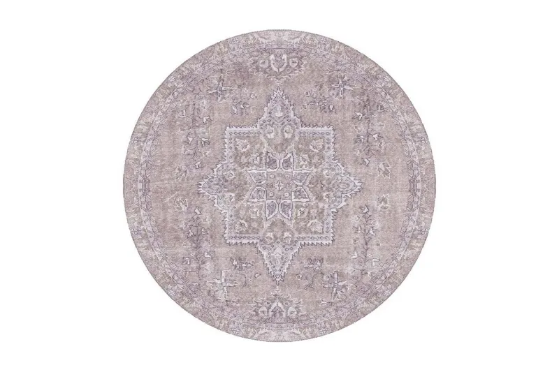 Artloop Tæppe 150 cm Rund, Multifarvet