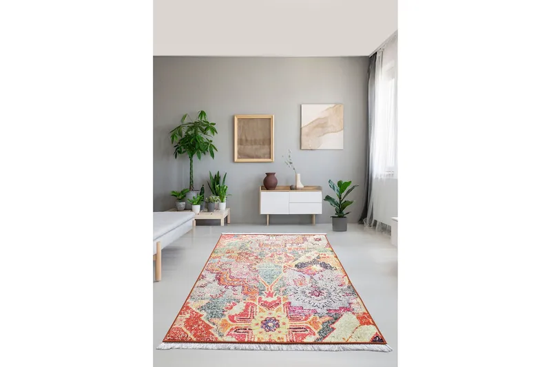 Azalera Tæppe 120x180 cm, Flerfarvet/Velour