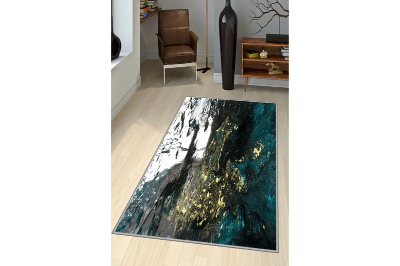 Bedriye Tæppe 140x220 cm - Flerfarvet - Tekstiler - Tæpper - Moderne tæppe - Mønstrede tæpper