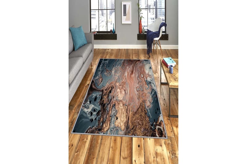 Bedriye Tæppe 140x220 cm - Flerfarvet - Tekstiler - Tæpper - Moderne tæppe - Mønstrede tæpper