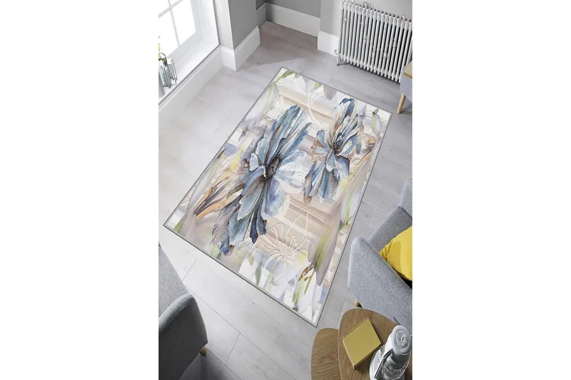 Bedriye Tæppe 140x220 cm - Flerfarvet - Tekstiler - Tæpper - Moderne tæppe - Mønstrede tæpper