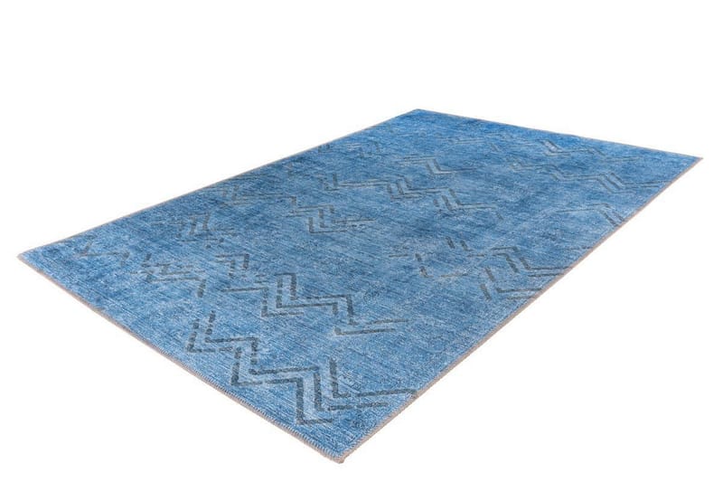 Bridchat tæppe Hoi Blå 120x180 cm - Wiltontæpper - Mønstrede tæpper