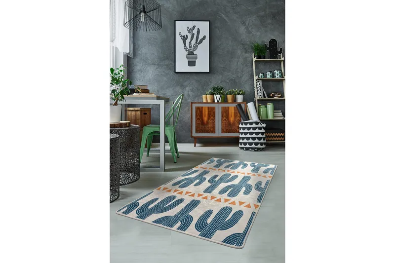 Candus Tæppe 120x180 cm - Flerfarvet/Velour - Tekstiler - Tæpper - Moderne tæppe - Mønstrede tæpper