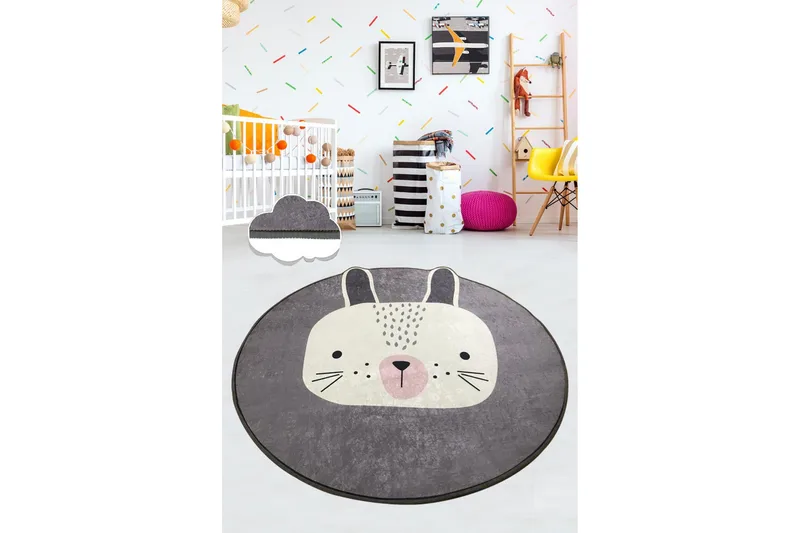 Chilai Tæppe 100 cm Rund, Multifarvet