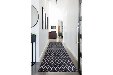 Chilai Tæppe 100x150 cm - Sort/Hvid - Tekstiler - Tæpper - Moderne tæppe - Mønstrede tæpper