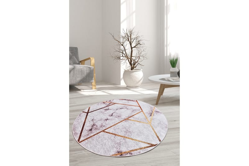 Chilai Tæppe 120 cm Rund, Multifarvet