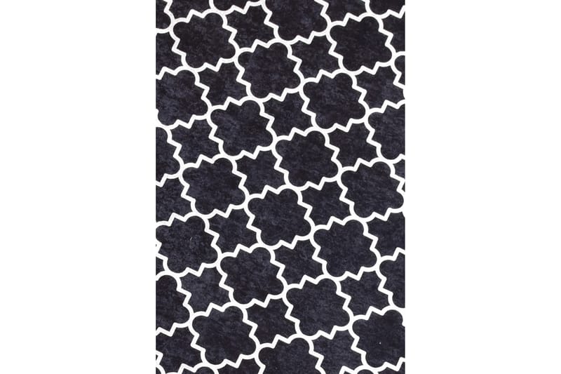 Chilai Tæppe 120x150 cm - Sort/Hvid - Wiltontæpper - Mønstrede tæpper