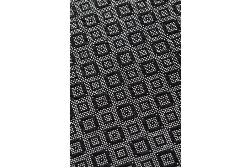 Chilai Tæppe 120x150 cm - Sort/Hvid - Wiltontæpper - Mønstrede tæpper