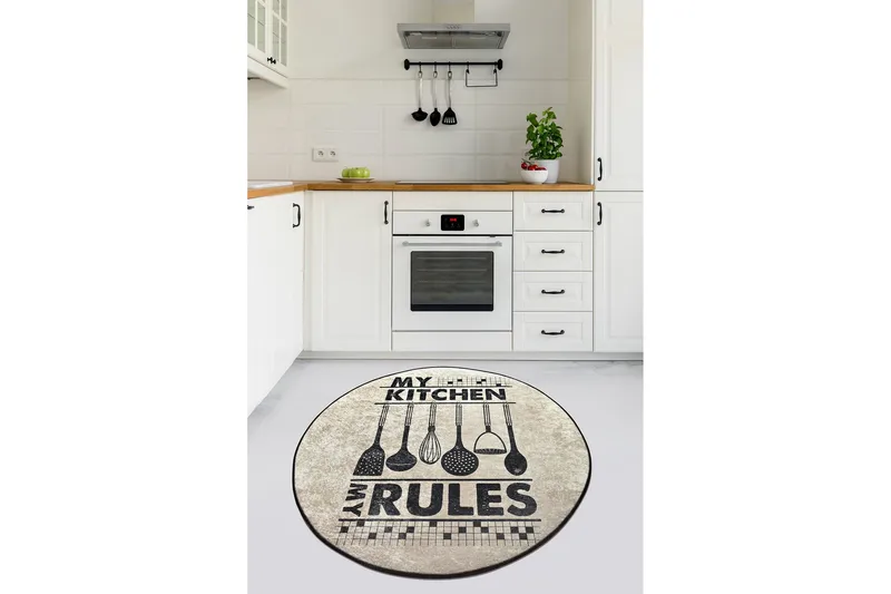 Chilai Tæppe 140 cm Rund, Multifarvet