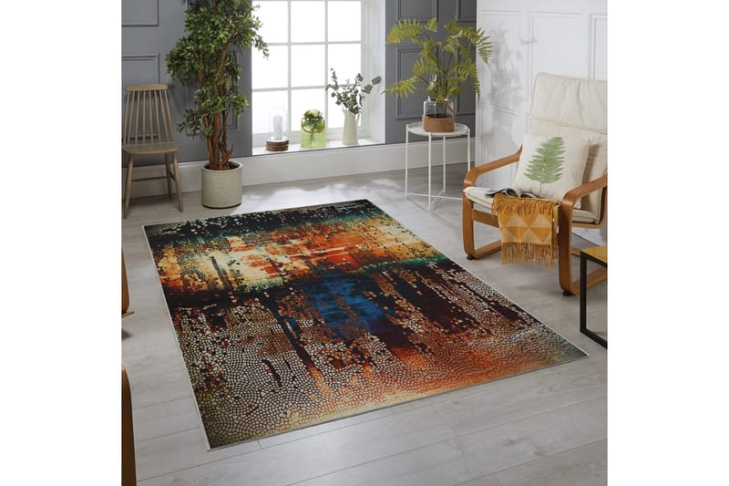 Chimelou Tæppe 100x200 cm - Flerfarvet - Tekstiler - Tæpper - Moderne tæppe - Mønstrede tæpper