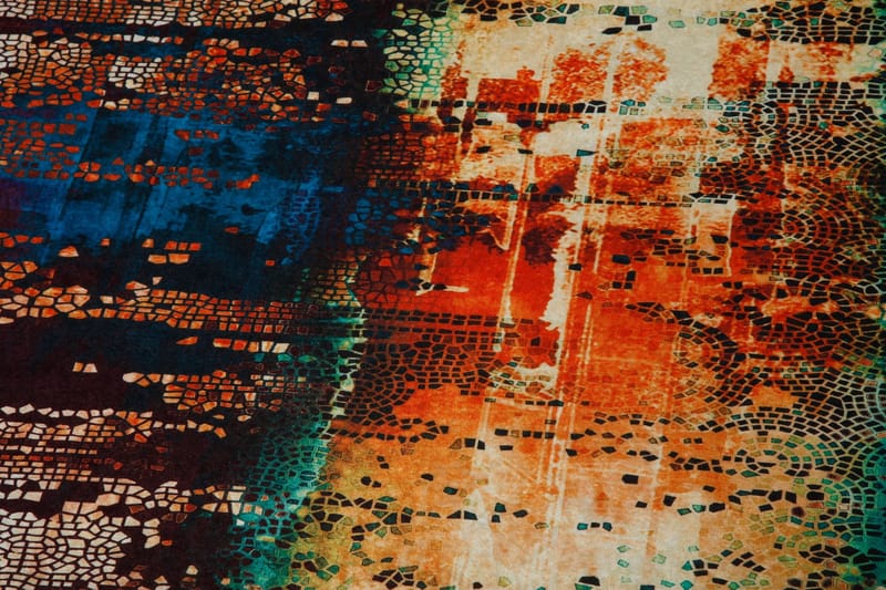 Chimelou Tæppe 100x200 cm - Flerfarvet - Tekstiler - Tæpper - Moderne tæppe - Mønstrede tæpper