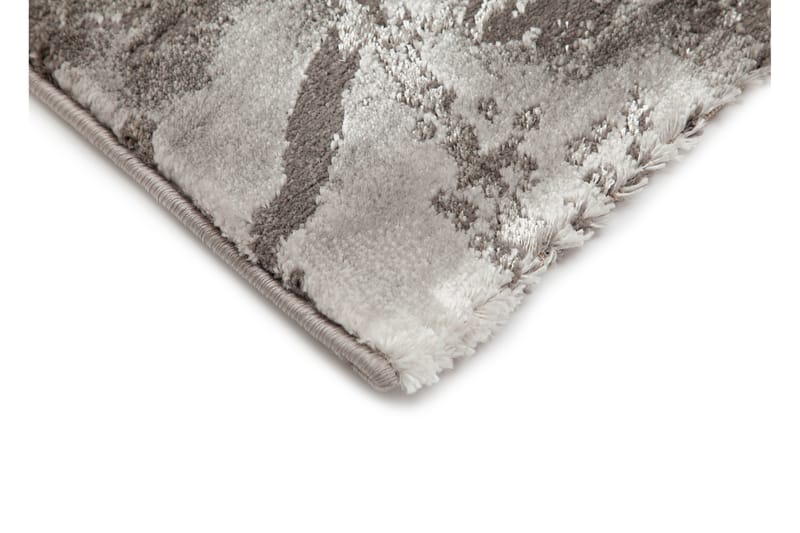Ciril Concrete Frisetæppe 80x350 - Sølv - Wiltontæpper - Mønstrede tæpper