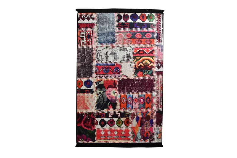 Colorido Tæppe 140x190 cm, Flerfarvet/Velour