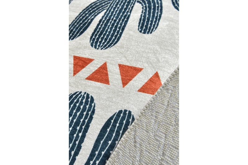 Contento Tæppe Rund 100 cm - Flerfarvet/Velour - Tekstiler - Tæpper - Moderne tæppe - Mønstrede tæpper