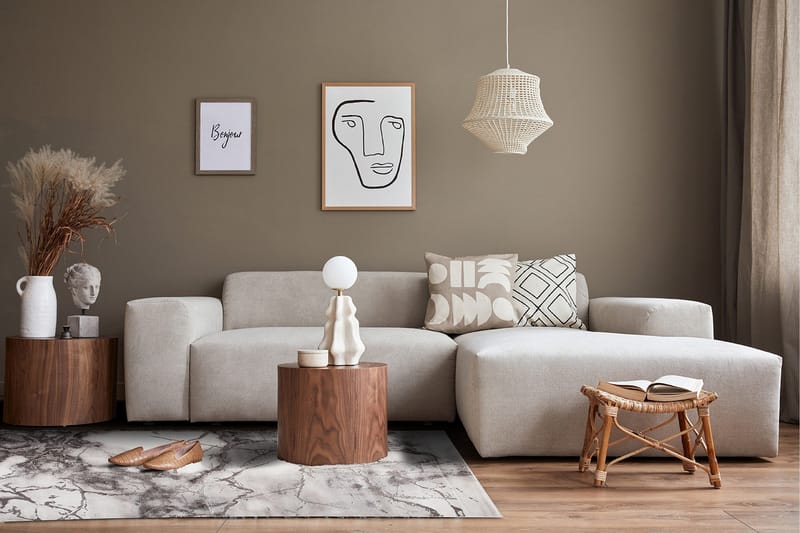 Craft concrete tæppe 140x190 - Tekstiler - Tæpper - Moderne tæppe - Mønstrede tæpper