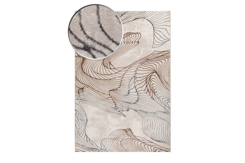 Creation Art Wiltontæppe Rektangulær 160x230 cm - Natur - Wiltontæpper - Mønstrede tæpper