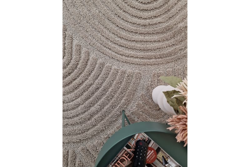 Doriane Zen Wilton-tæppe 120x170 cm - Linnedbeige - Tekstiler - Tæpper - Moderne tæppe - Mønstrede tæpper