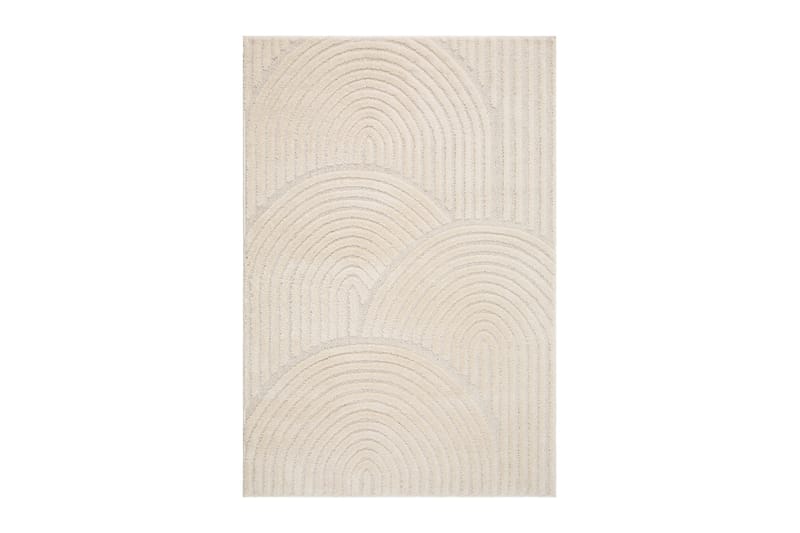 Doriane Zen Wilton-tæppe 160x230 cm - Hvid - Tekstiler - Tæpper - Moderne tæppe - Mønstrede tæpper