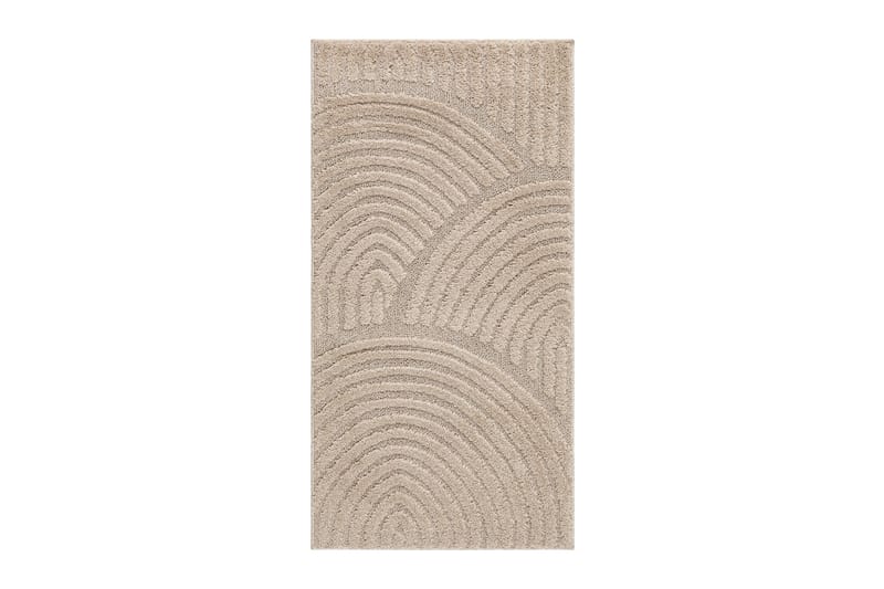 Doriane Zen Wilton-tæppe 80x150 cm - Linnedbeige - Tekstiler - Tæpper - Moderne tæppe - Mønstrede tæpper