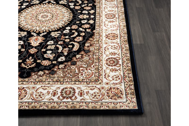 Dubai Medallion Wiltontæppe 120x170 cm - Blå - Tekstiler - Tæpper - Moderne tæppe - Mønstrede tæpper