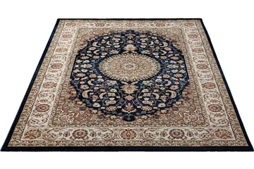 Dubai Medallion Wiltontæppe 120x170 cm - Blå - Tekstiler - Tæpper - Moderne tæppe - Wiltontæpper