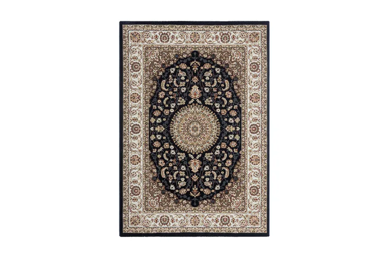 Dubai Medallion Wiltontæppe 240x340 cm - Blå - Tekstiler - Tæpper - Moderne tæppe - Mønstrede tæpper