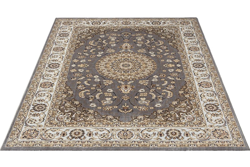 Dubai Medallion Wiltontæppe 240x340 cm, Grå