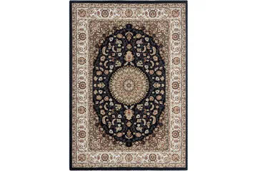 Dubai Medallion Wiltontæppe 80x200 cm - Blå - Tekstiler - Tæpper - Moderne tæppe - Mønstrede tæpper