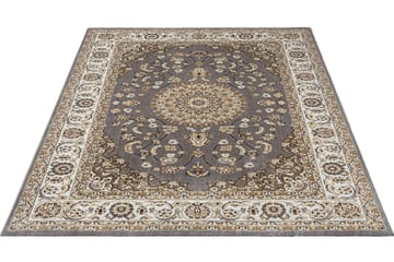 Dubai Medallion Wiltontæppe 80x200 cm - Grå - Tekstiler - Tæpper - Moderne tæppe - Wiltontæpper