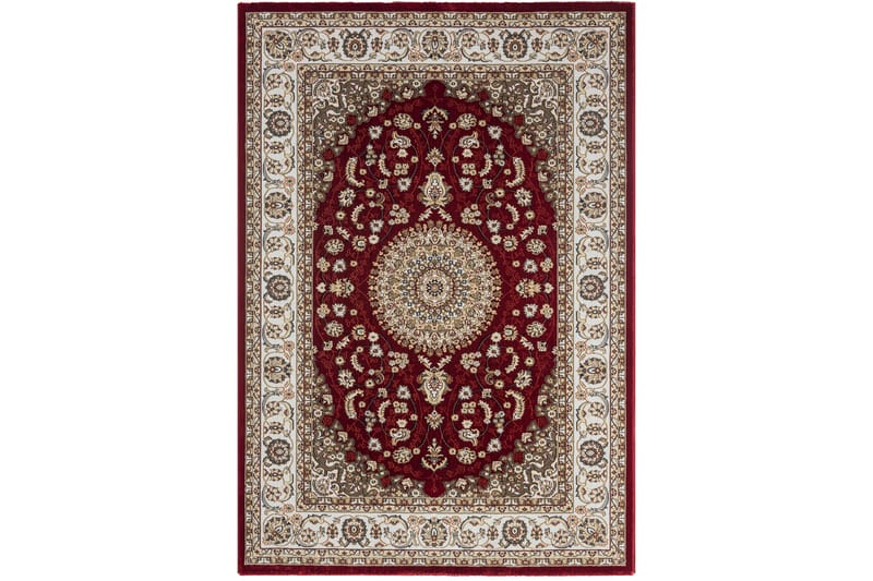 Dubai Medallion Wiltontæppe 80x200 cm - Rød - Tekstiler - Tæpper - Moderne tæppe - Mønstrede tæpper