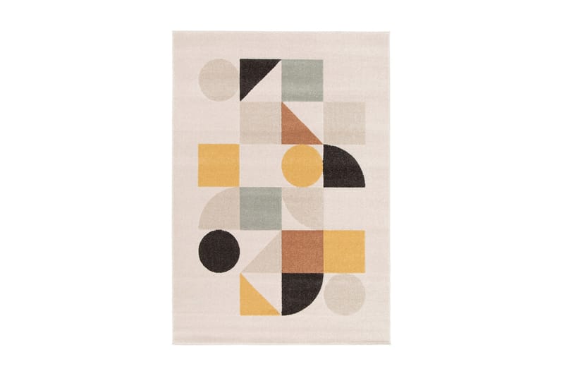 Florence Shapes Wiltontæppe Rektangulær 160x230 cm - Creme/Flerfarvet - Wiltontæpper - Mønstrede tæpper