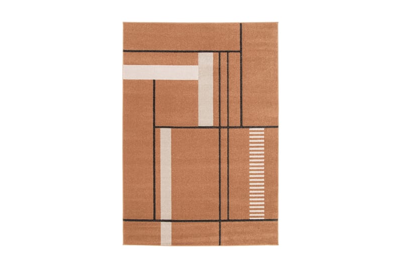 Florence Square Wiltontæppe Rektangulær 160x230 cm - Terracotta - Wiltontæpper - Mønstrede tæpper