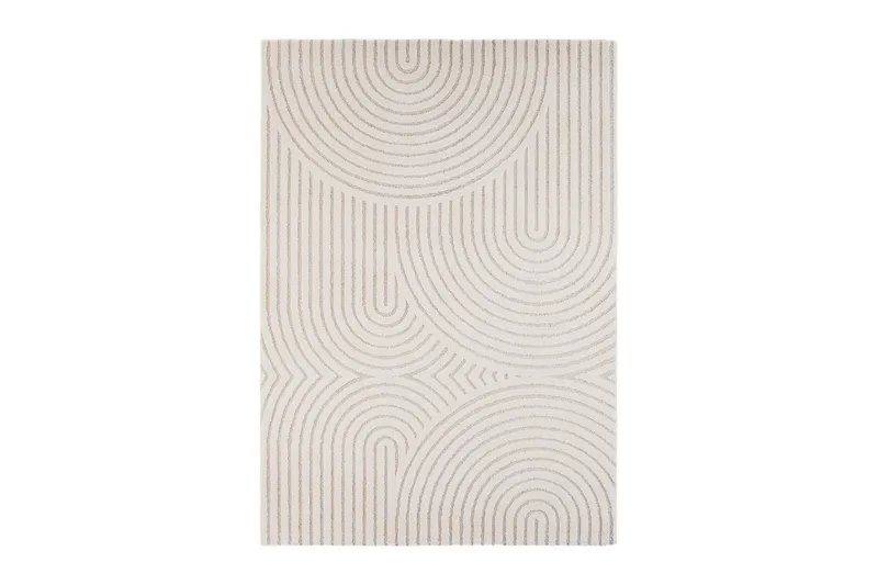 Genova Zen Wiltontæppe 160x230 cm - Hvid - Tekstiler - Tæpper - Moderne tæppe - Mønstrede tæpper