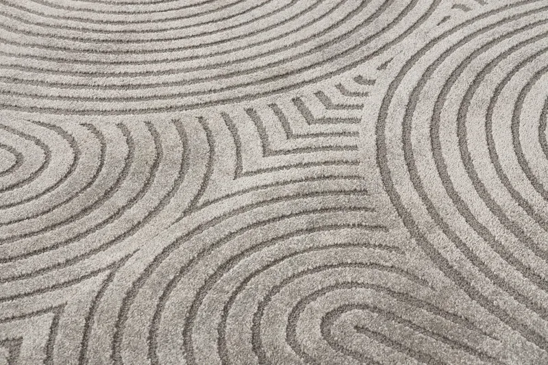 Genova Zen Wiltontæppe 240x340 cm - Grå - Tekstiler - Tæpper - Moderne tæppe - Mønstrede tæpper