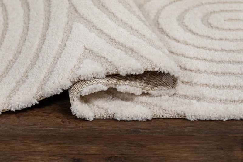 Genova Zen Wiltontæppe 240x340 cm - Hvid - Tekstiler - Tæpper - Moderne tæppe - Mønstrede tæpper