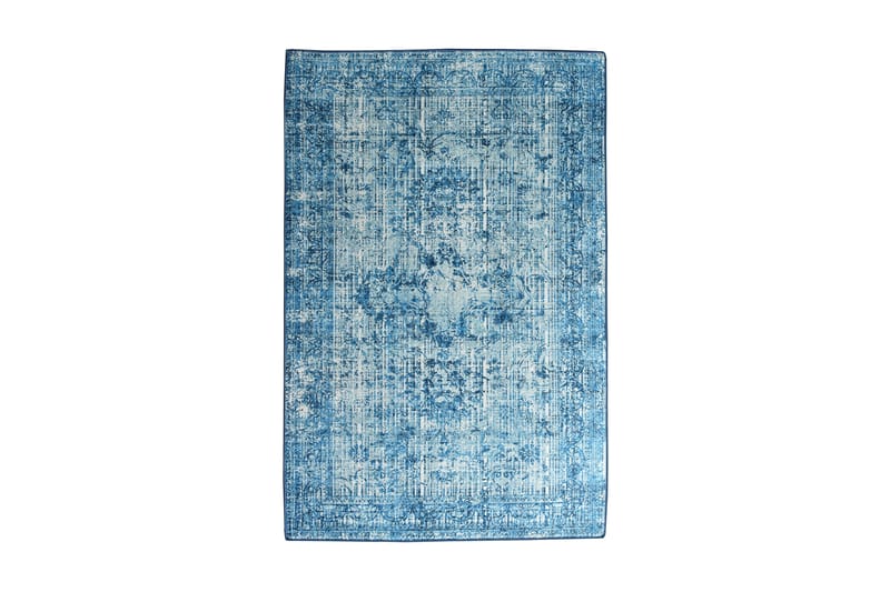 Hannabel Tæppe 120x180 cm - Blå/Velour - Wiltontæpper - Mønstrede tæpper